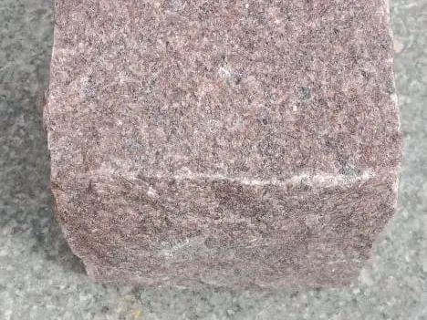 Example photograph of Pink granite cobbles